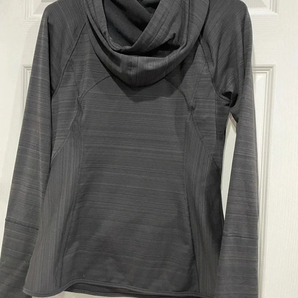 Fila Womens Medium Workout Jacket Hoodie Hoody Black with Grey Print - Picture 7 of 7